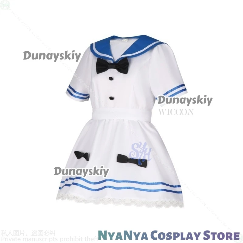 Anime Stocking Cosplay PANTY & STOCKING With GARTERBELT 할로윈 코스튬 JK Kawaii White Sailor Suit Jirai Kei Girls Mini Dress Halloween