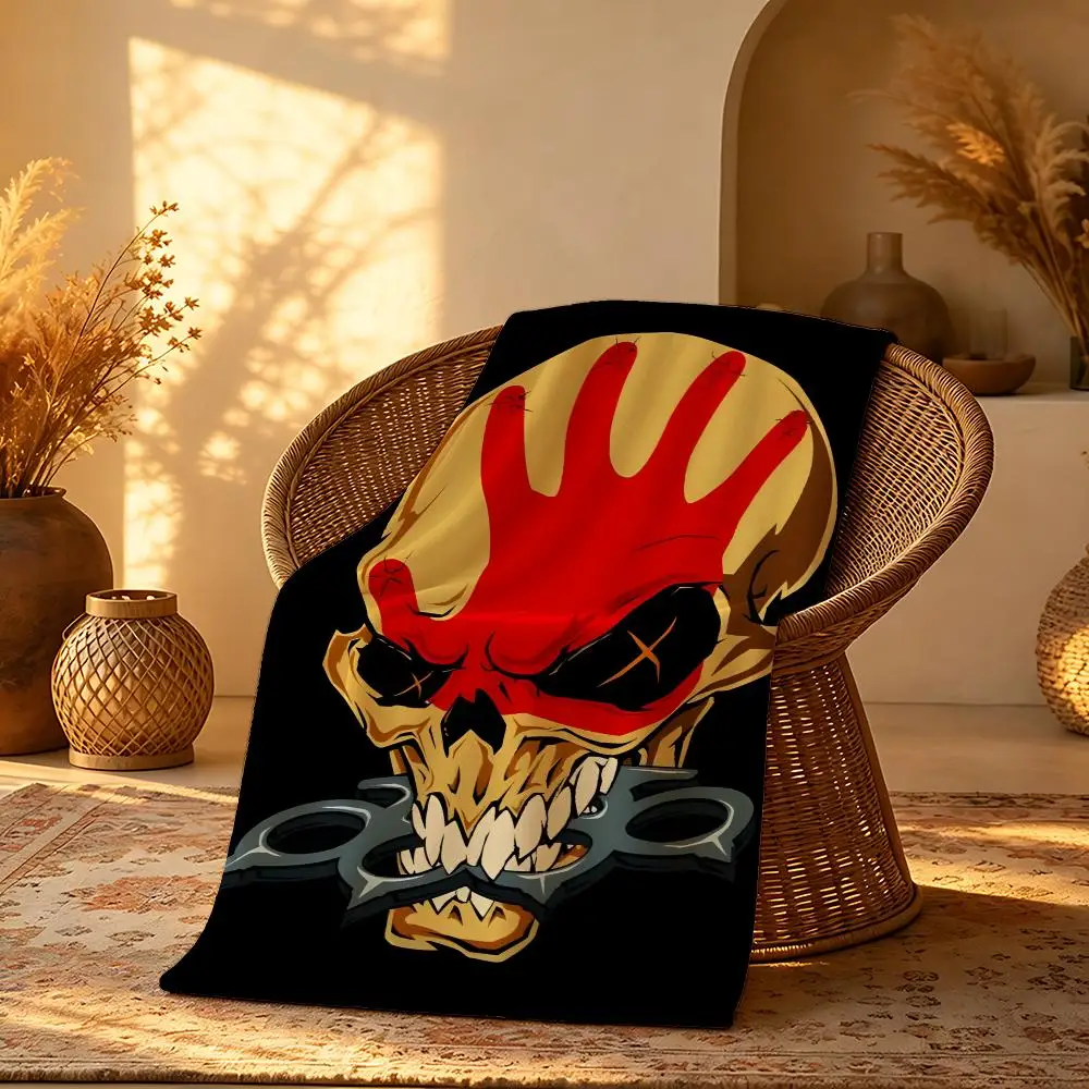 Band F-Five Finger Death Punch Throw Short Plush Throw Blanket Soft Skin-Friendly Multi-Scene Home Office