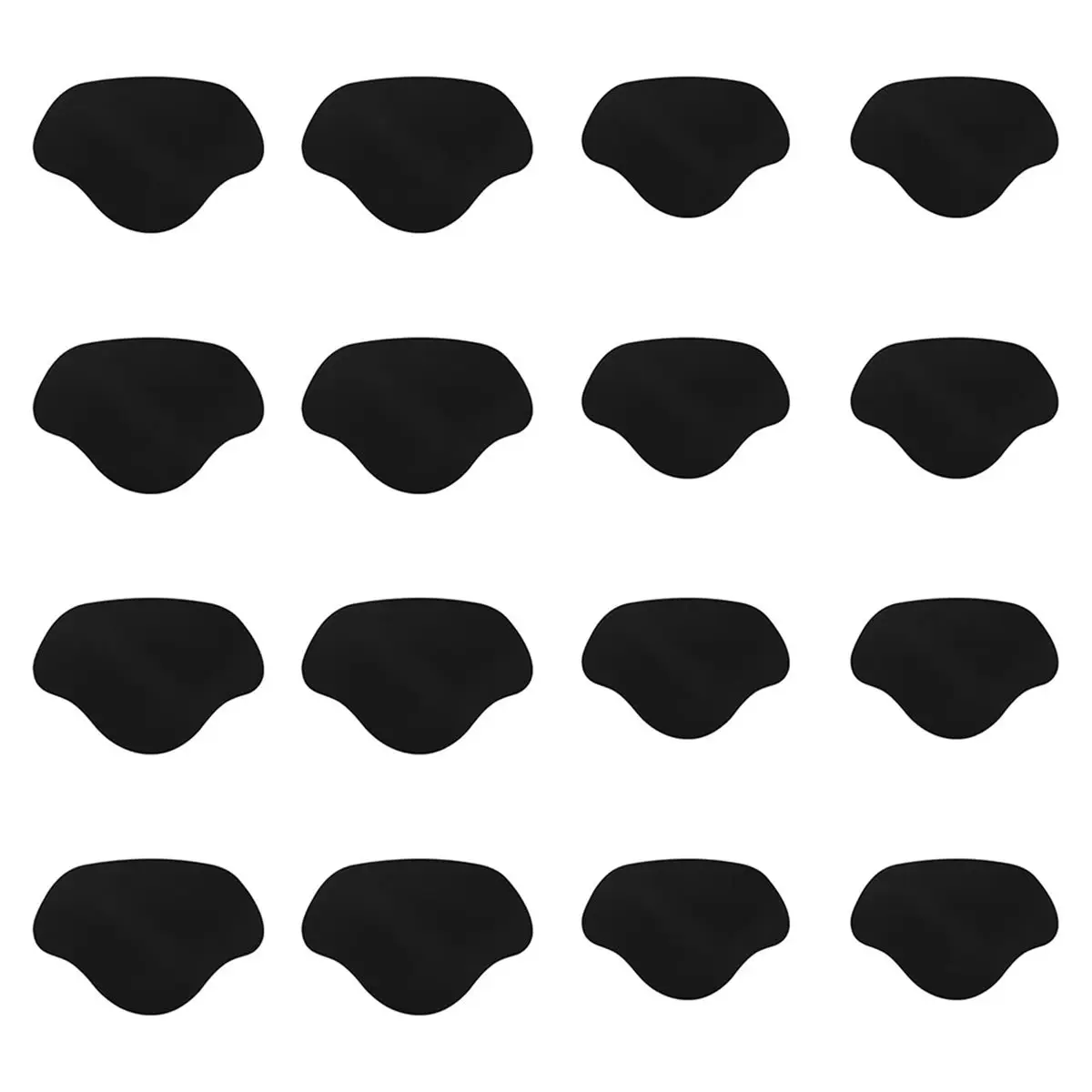 AA14 16pcs Shoe Heel Repair Patches, Self-Adhesive Inside Hole Fix Kit Leather Heel Cushion for Boots Sneakers High Heels
