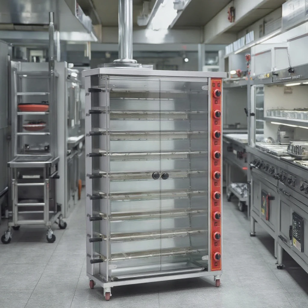 Großhandel Chicken Rotisserie Chicken Oven Kommerzieller Vollgas-Elektrogrill Rotisserie Große Kapazität Restaurants BBQ