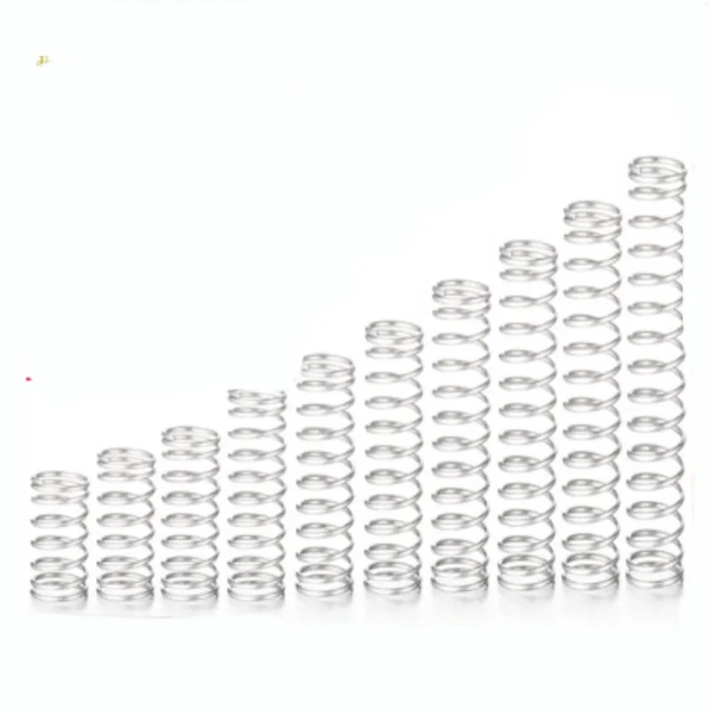10pcs/lot wire 1.0mm Stainless Steel Compression spring OD 6-16mm Y-Type Rotor Return Spring