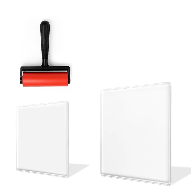 

Gel Printing Pad For Monoprinting, Stamping & Texture Art For Beginners, ( 5X 7Inch+8X 10Inch)