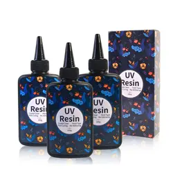 UV Resin 300g - Upgraded UV Resin Kit, Hard Type Crystal Clear Ultraviolet Curing UV Epoxy Resin for Craft Jewelry Making