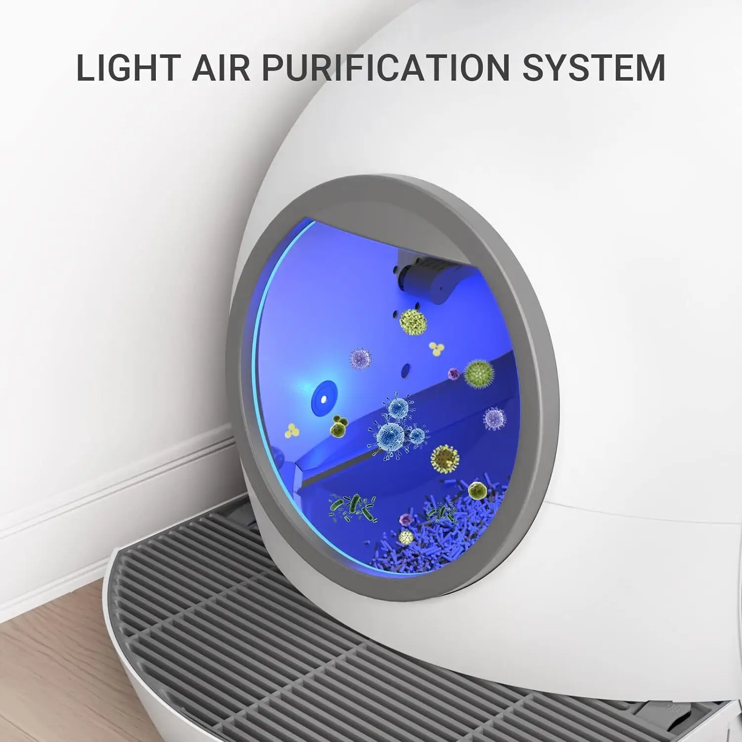 Large Automatic Smart Cat Litter Box Self Cleaning Fully Enclosed Cats Litter Box Tuya APP Control UV Sterilization Cat Toilet
