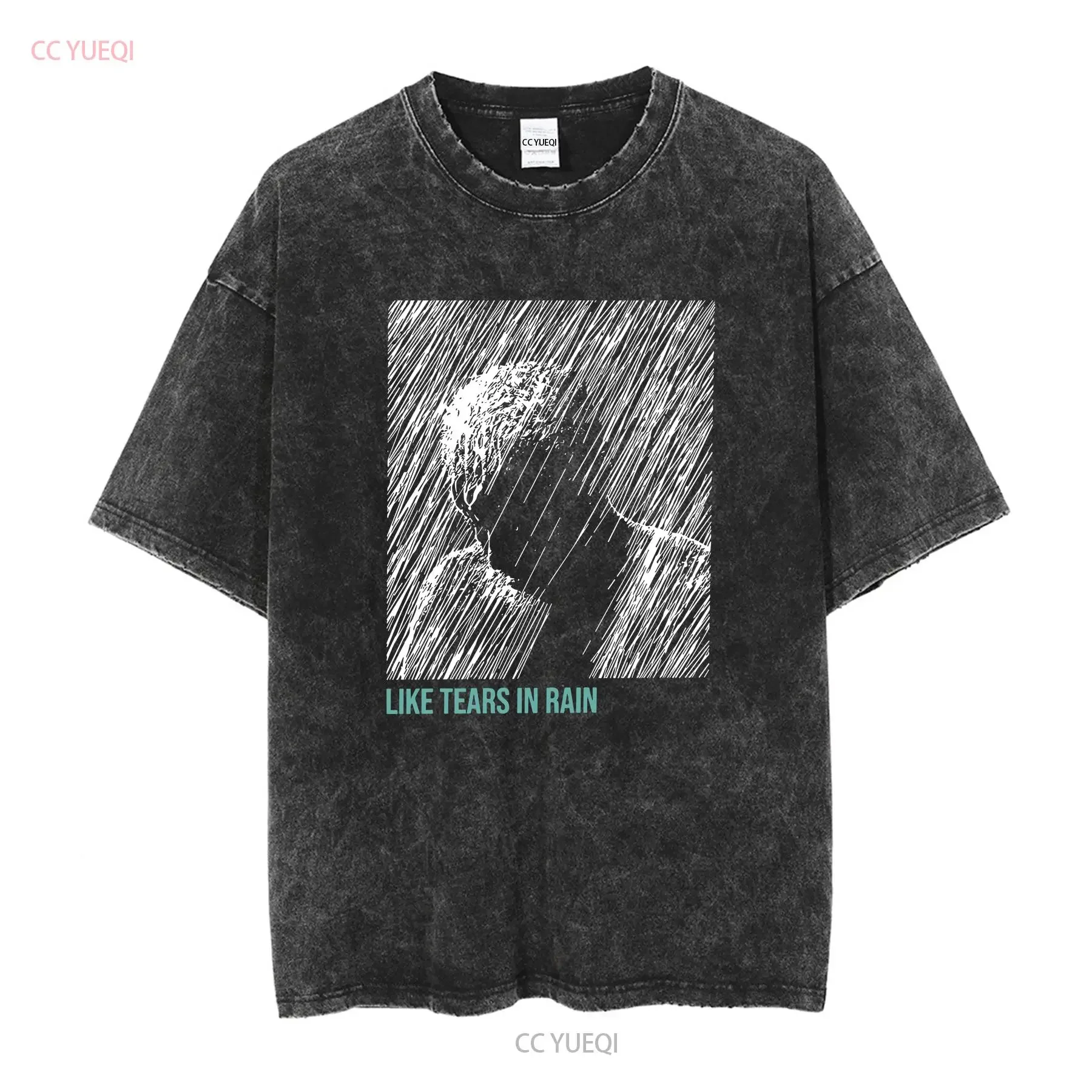 Blades Runners Like Tears In Rain T Shirt for Men Cotton Vintage Crewn long or short sleeves vintage Washed Versatile Slightly