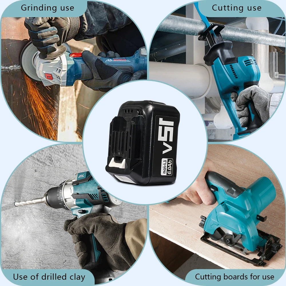 لماكيتا 12 فولت بطارية 6AH ليثيوم أيون قابلة للشحن أداة السلطة بطارية BL7010 BL0715 DF010 DF012 #1