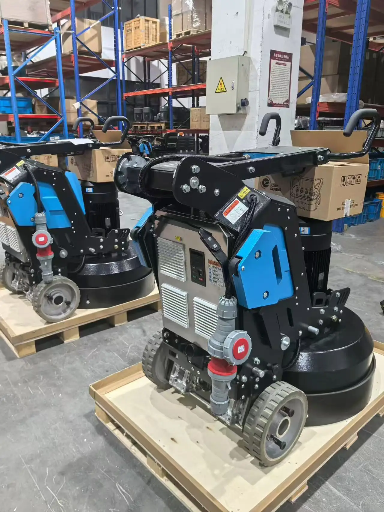 JS GT850 Heavy  Concrete Floor Grinder 20HP Planetary Automatic Motor & Gearbox for Terrazzo Epoxy Multi Voltage