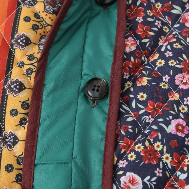 Parkas Womens Korean Autumn Aesthetic Checked Cropped Snap-Button Waist-Closed Waistband Lined Turtleneck O-Neck Double-Sided OL