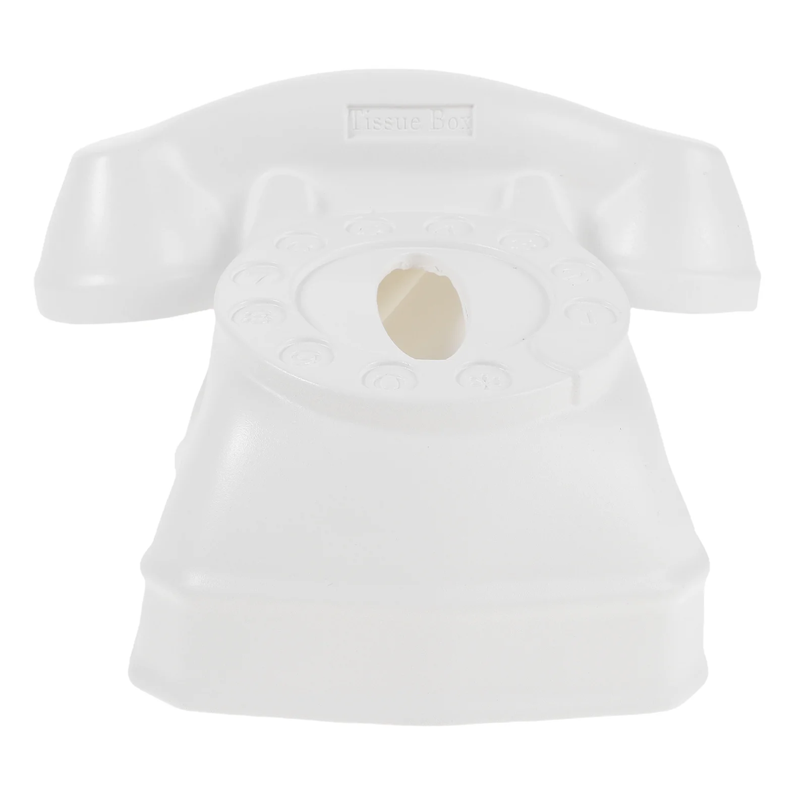 

Vintage Phone Shaped Tissue Box Holder Decorative Napkin Dispenser for Bathroom Kitchen Bedroom Desk Table Tissue Box Holder