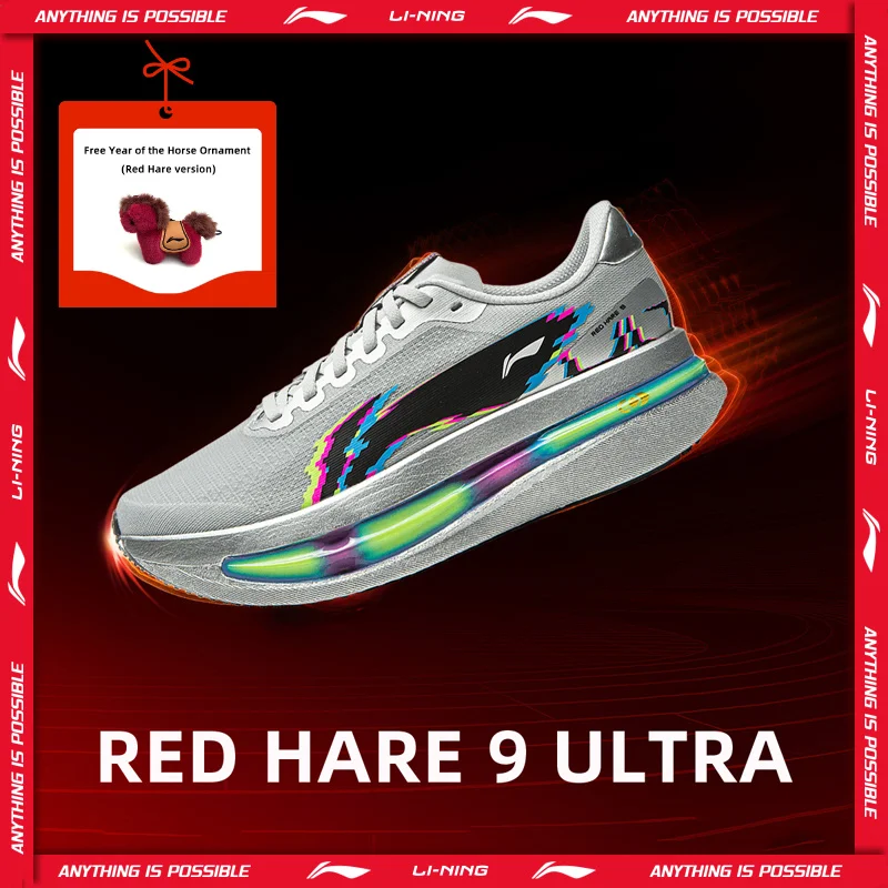 [Suguru Osako Style] Li-Ning Men's RED HARE 9 ULTRA Racing Running Shoes BOOM FIBER  Breathable Light LiNing Sneakers ARPW007