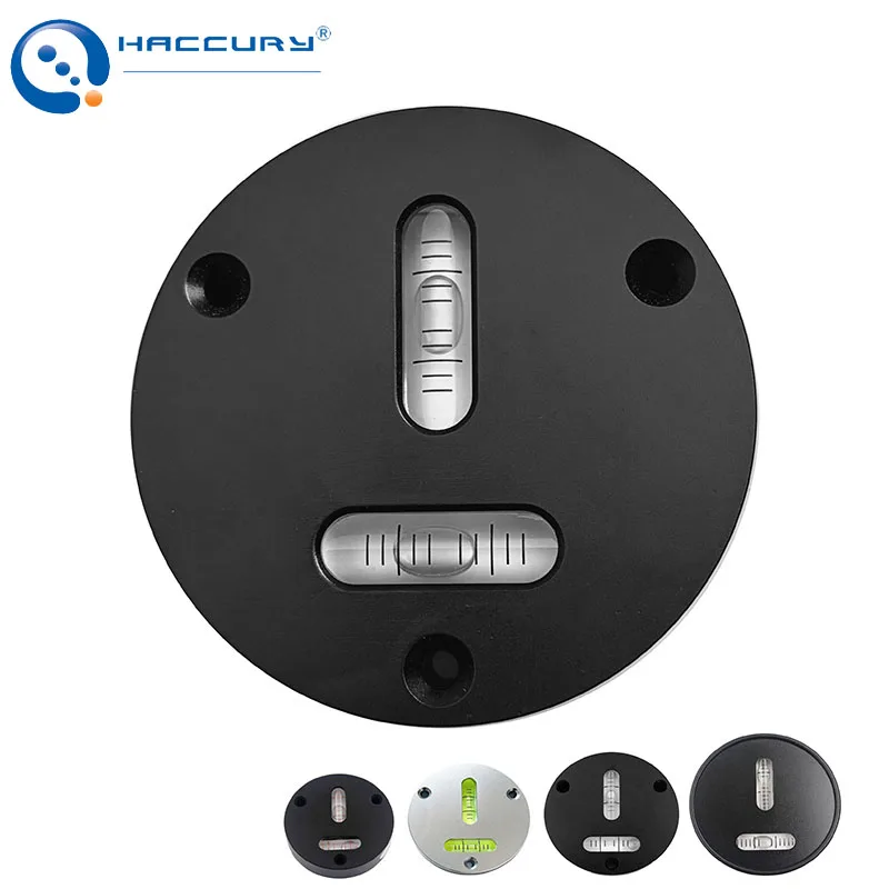 Disc T-shaped Metal Double Glass Bubble Level Horizontal Bubbles Multi Sensitivity Dia 40mm to 80mm Mechanical Leveling Tool