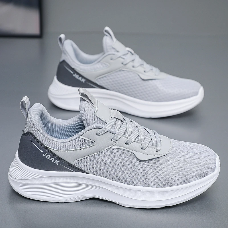 

Мужская спортивная обувь, классическая сетчатая мягкая противоскользящая повседневная теннисная обувь, новинка 2025 года, спортивные кроссовки для бега на открытом воздухе, мужские большие размеры