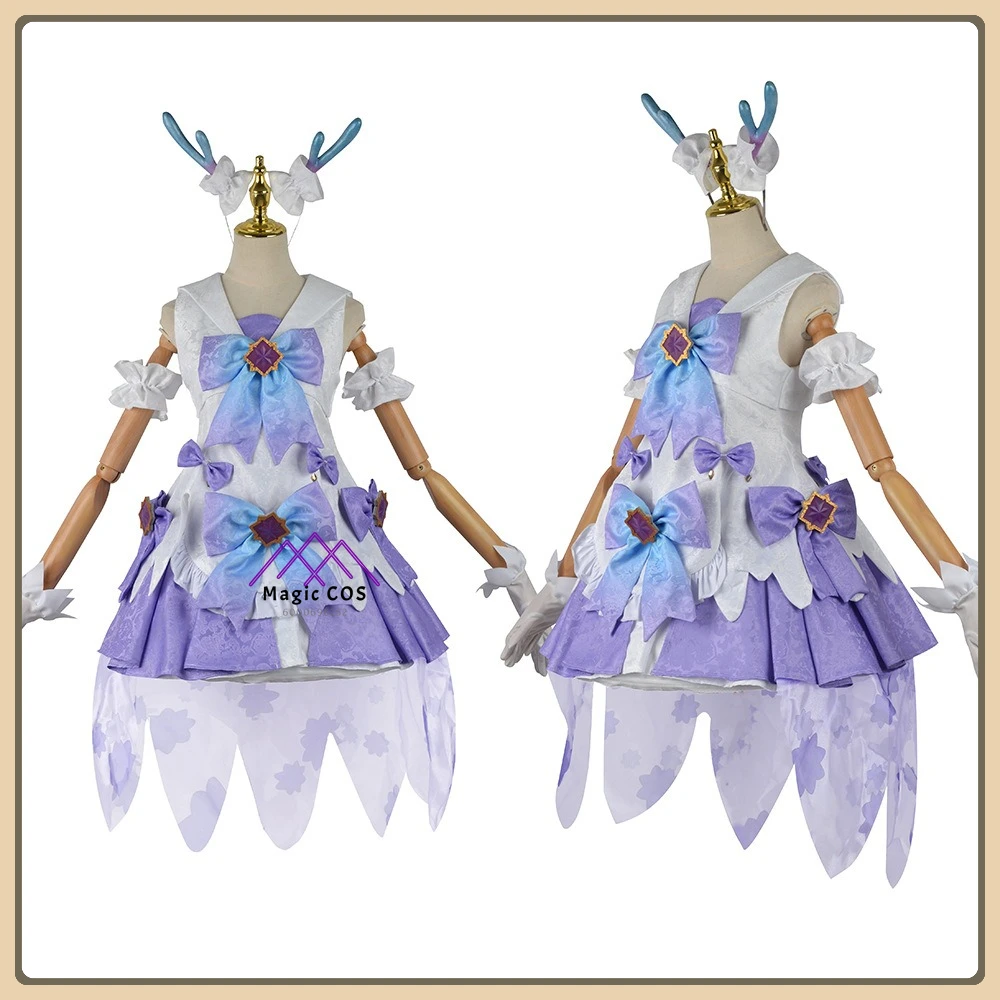 

Hot Game King of Glory Yao Cosplay Costume Valentine's Day Time Wish Sweet Anime Outfit Full Set Role Playing Clothes (Female)