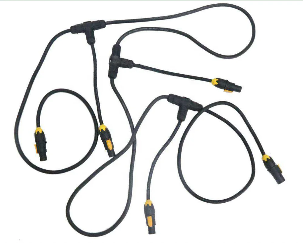 

Powercon 1in 4 Out Cable 3*2.5mm Powercon True1 Cable for Stage Audio Lighting Equipment