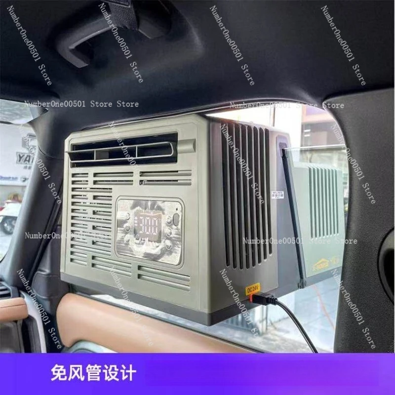 110V Camping Tent Air Conditioner 12V Car Hanging Window 24V RV Compressor Refrigeration Mobile Air Conditioner