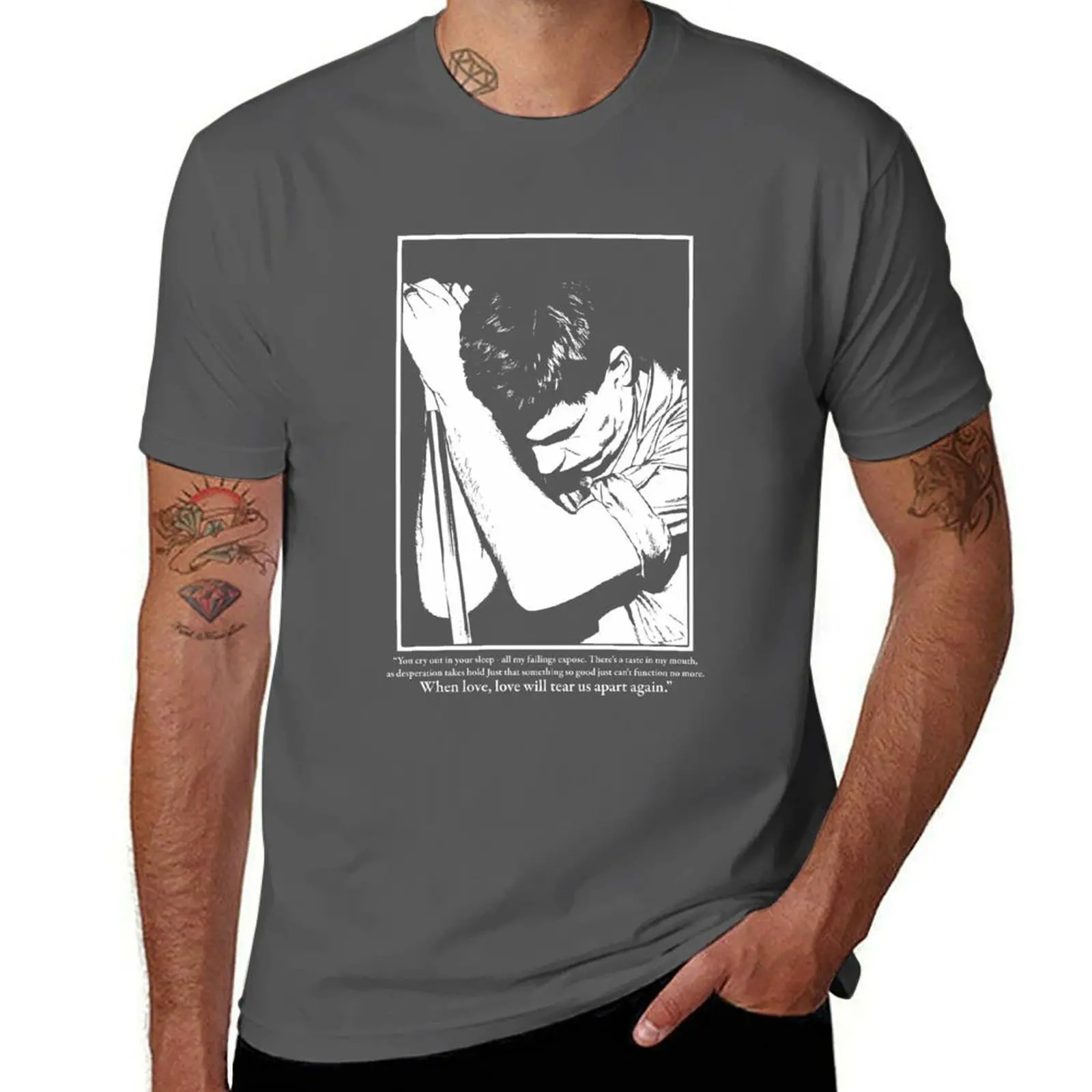 

Classic Ian Curtis Retro T-Shirt essential t shirt cotton tshirt 100% T-Shirt