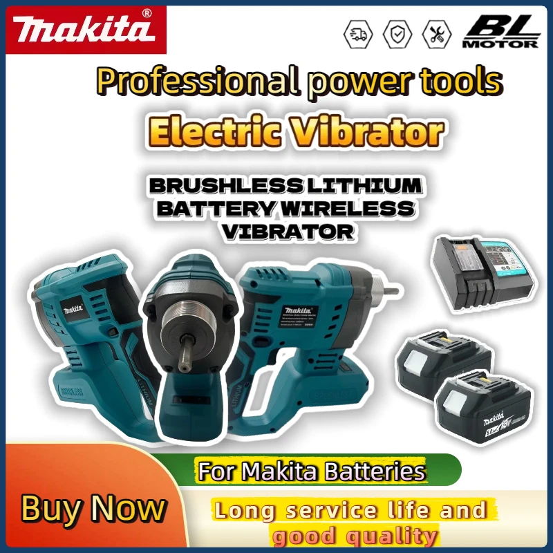 マキタコードレス電動コンクリートバイブレーターコンクリート20V 18Vバッテリーコンパクターコンクリートブラシレスハイパワーミキシングパワーツール