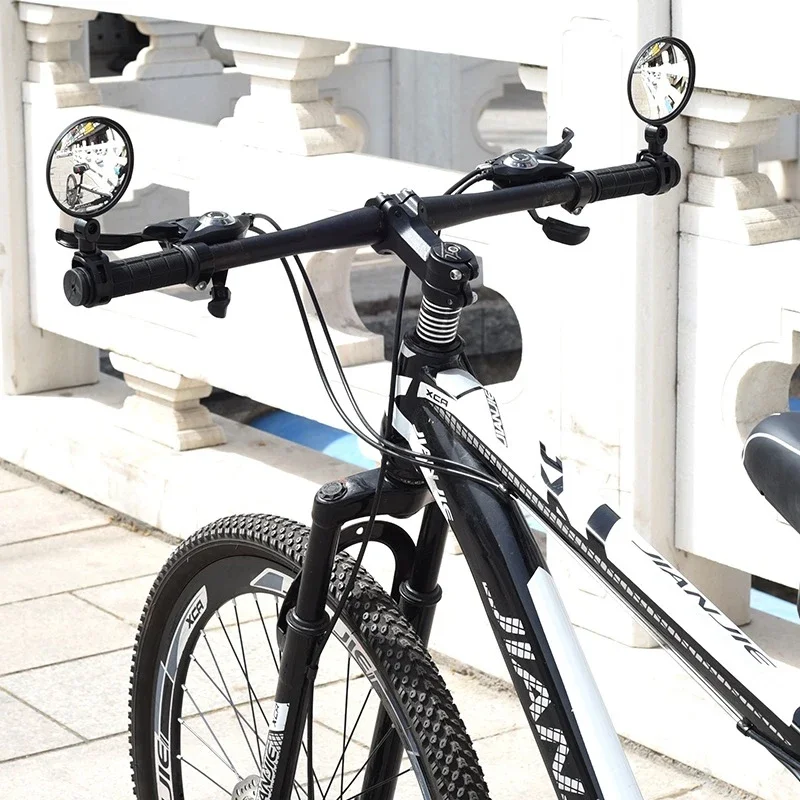 Bicycle Mirror Handlebar Rearview Mirror for Bicycle Motorcycle 360 Rotation Adjustable for Bike Riding Cycling Mirror