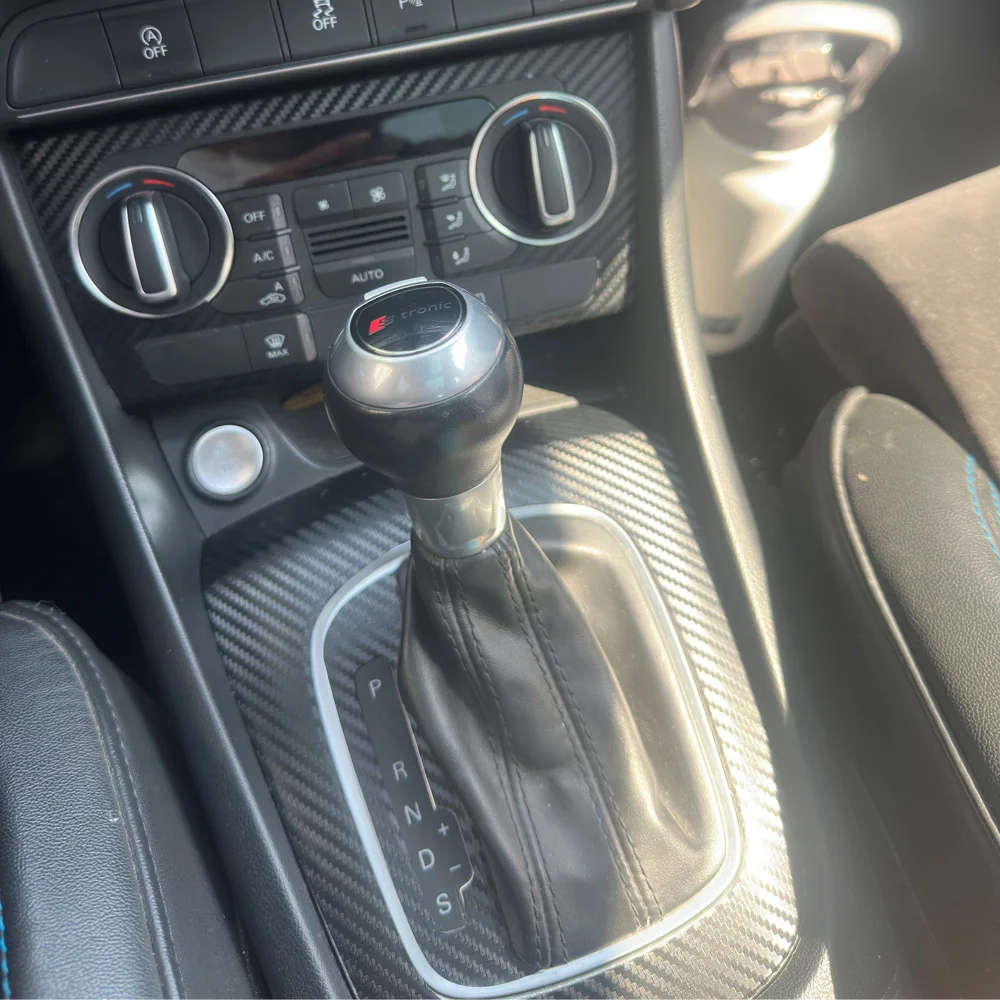 Carbon Fiber Interior Trim Stickers For Audi Q3 8U 2013-2018 Central Console Gear Shift Panel Door Handle Cover Trim