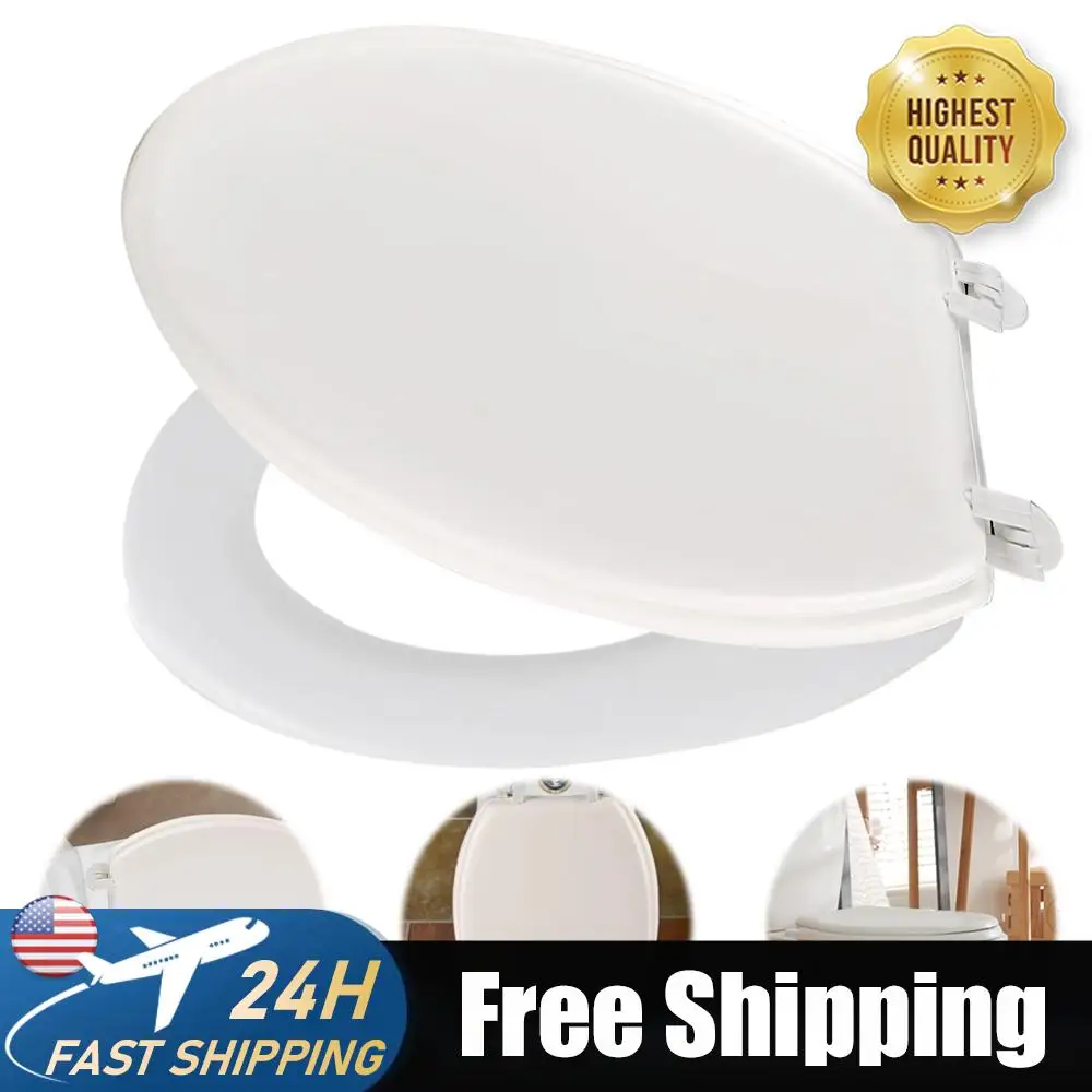 

Мягкое сиденье для унитаза с плавным закрыванием, быстросъемное, для стандартных унитазов, сменная крышка-накладка для ванной комнаты