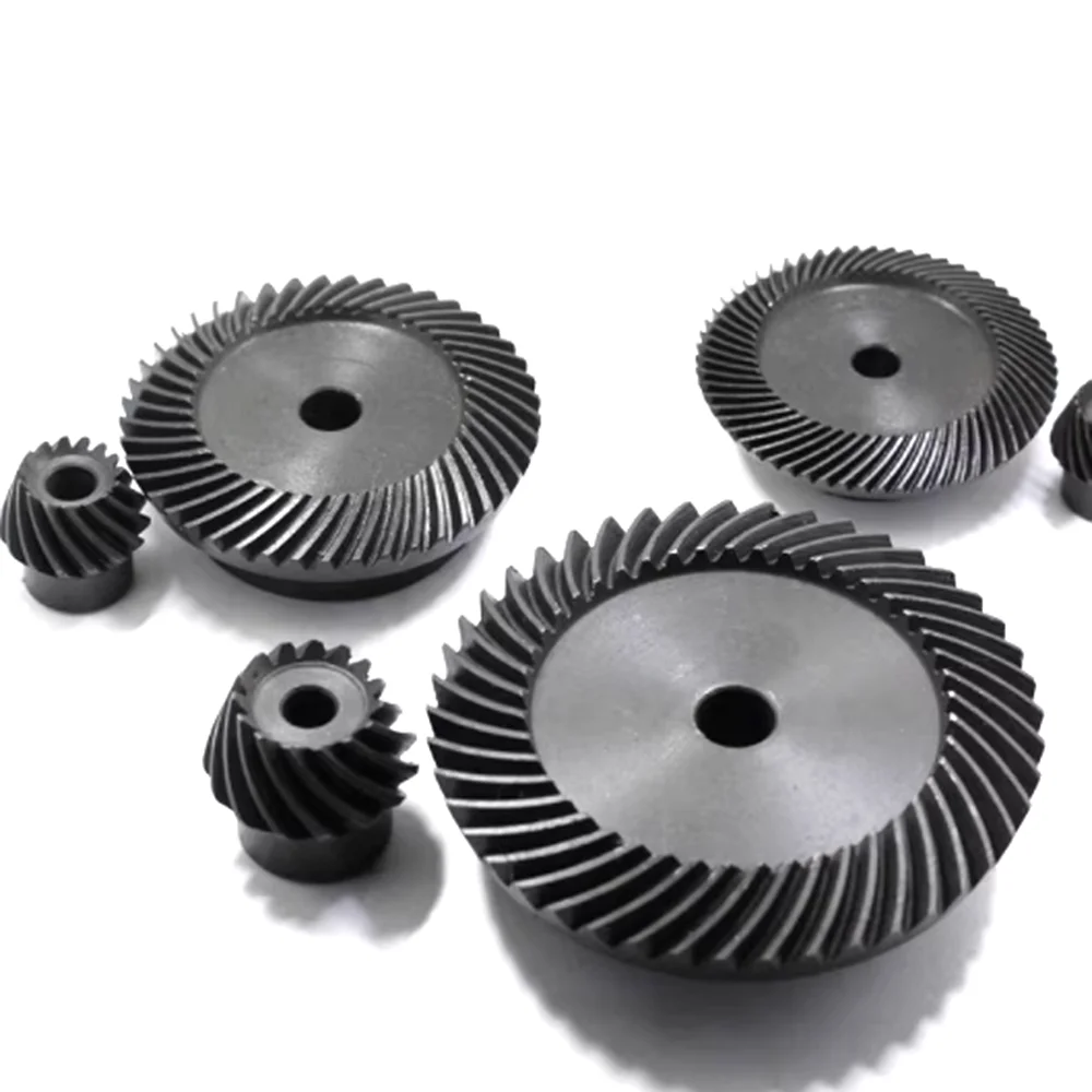 1:1 Precision Spiral Bevel Steel Gear 1M 30T 6MM 1.5M 15/18/20/22/24/25 Teeth 2M 15/18/20 Teeth Carbon Steel GOOD Gear