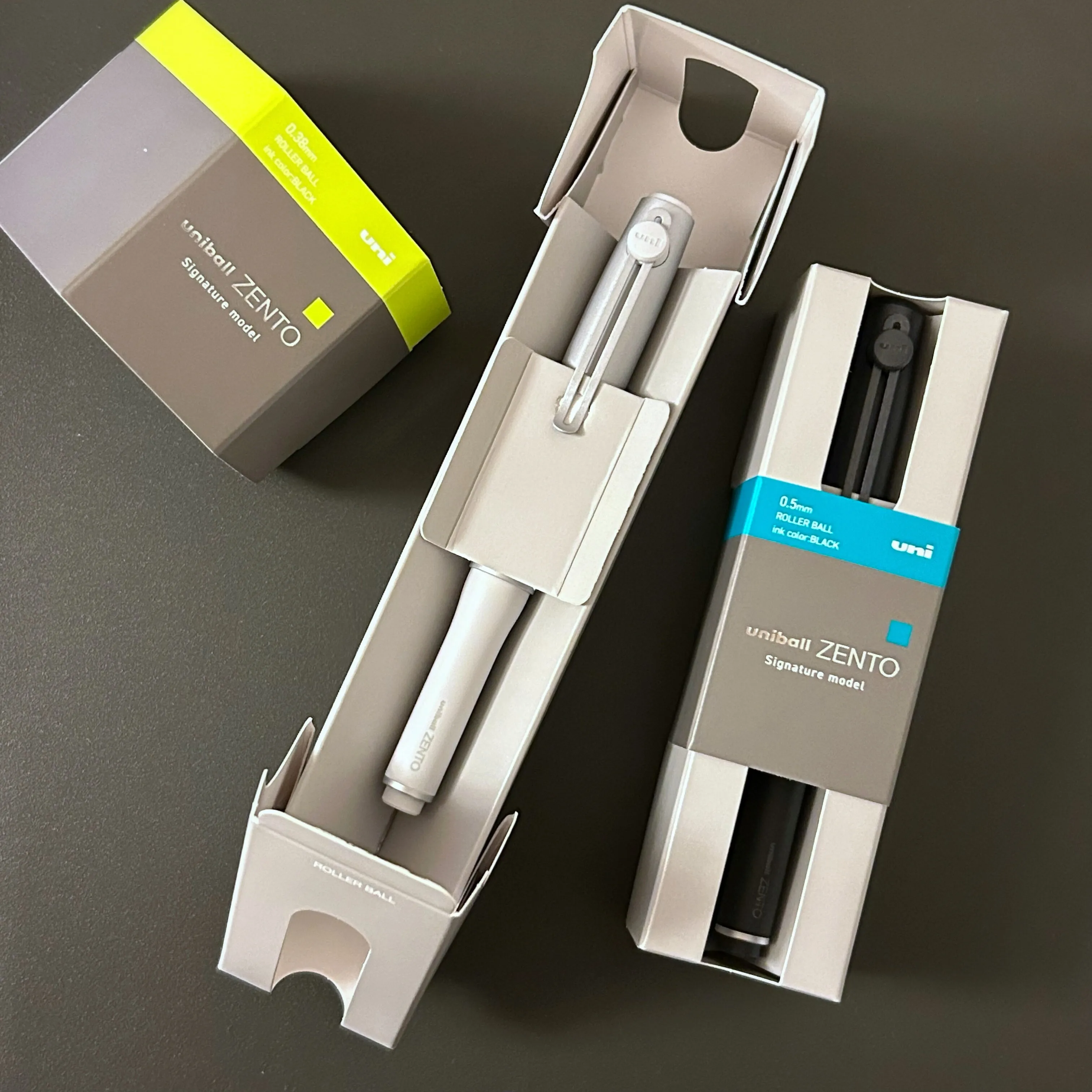 Uni-ball ZENTO 젤 펜 0.5mm 0.38mm 고급 팁 일본 펜 마그네틱 캡 부드러운 쓰기 사무실 학교 문구 서명 펜