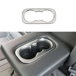 Rear Water Cup Holder Cover Trim Sticker for Renault Koleos 2 Samsung QM6 2017 - 2023 Car Decoration Stickers Accessories