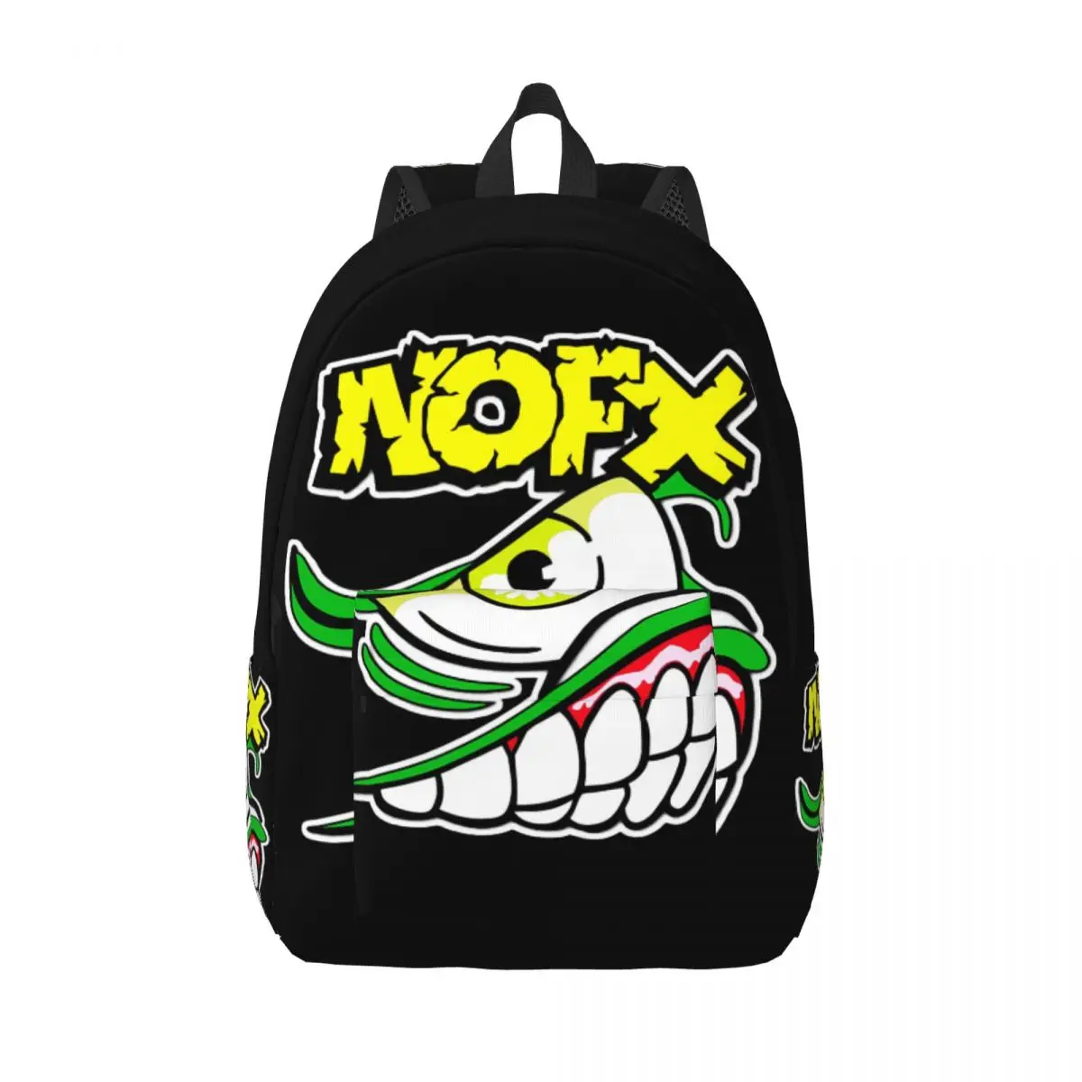 Punk Rock Zipper Encerramento Daypack, N-Nofx, Aniversário Adolescente, Dual-Use Kindergarten Bag, Piquenique