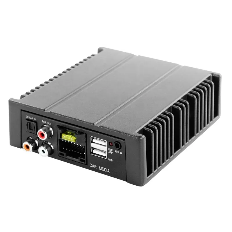 For Navifly Plug and Play DSP Power Amplifier 4470A 4*80W Supports 12V Car USB RCA AUX Wireless Bluetooth Music