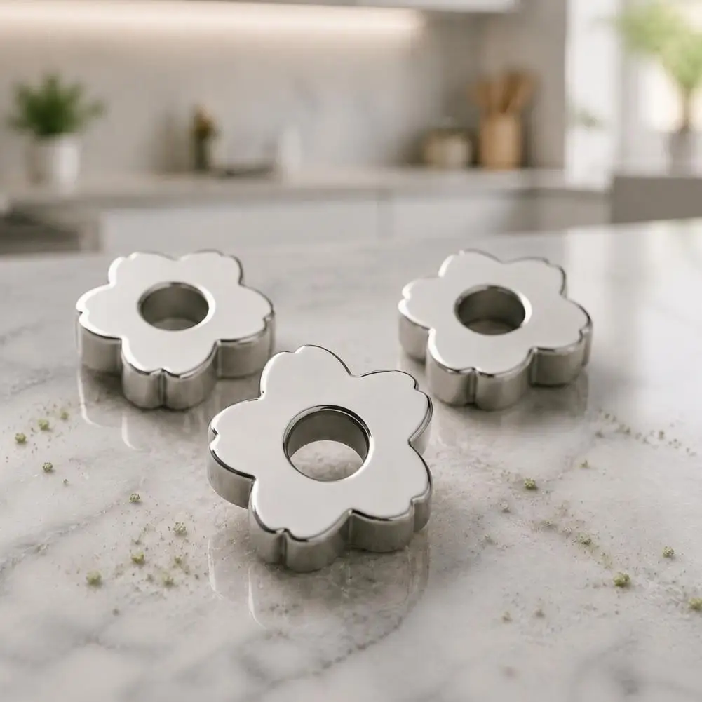 Powder Sifting Tool 3/4pcs Flower-shaped Matcha Sifting Beads Stainless Steel Tea Ceremony Tools Japanese Matcha for Clump-free