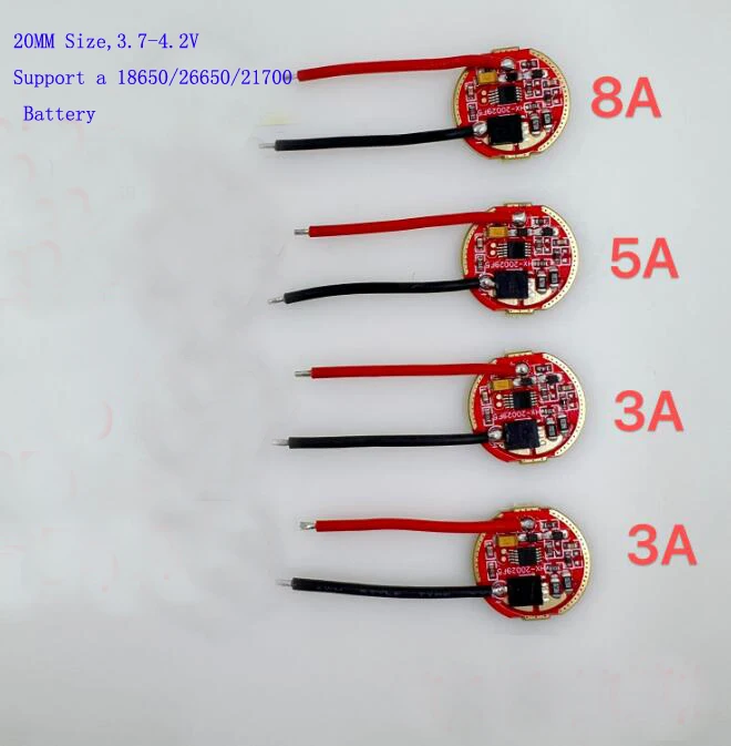 8a 5a 3a motorista atual constante 20mm tamanho único modo 5 modo com função de memória para lanterna led lâmpada