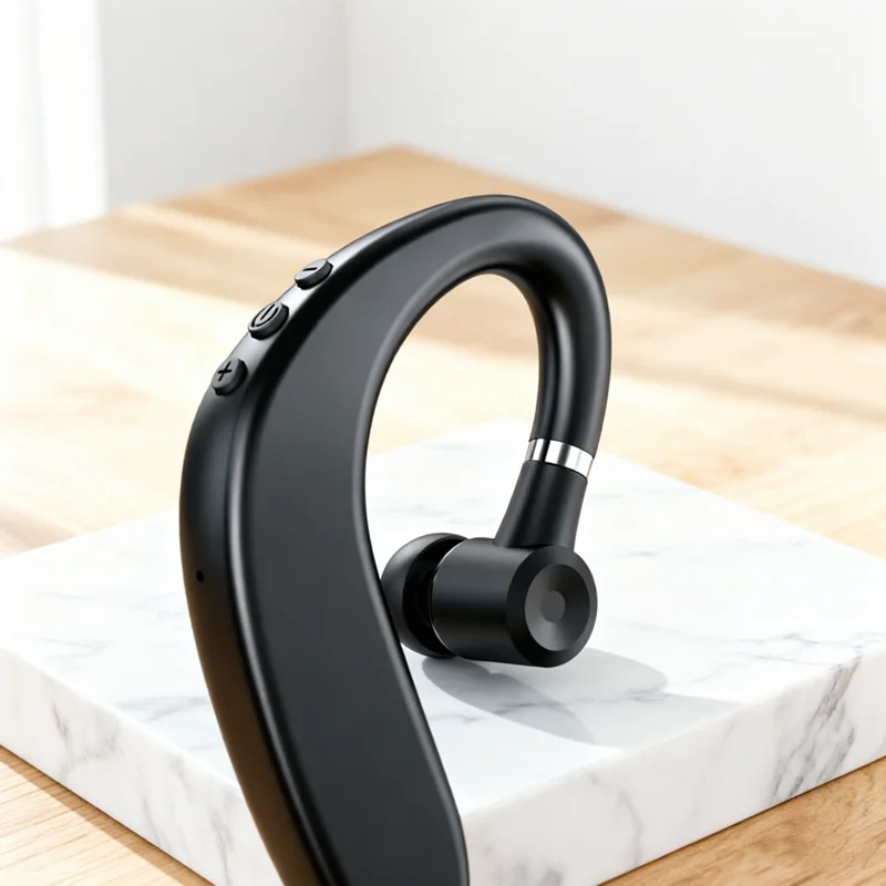 New Wireless Bluetooth Earphones Single Ear Hook Business Stereo Headphones Headset Handsfree Sports Earbud With Microphone