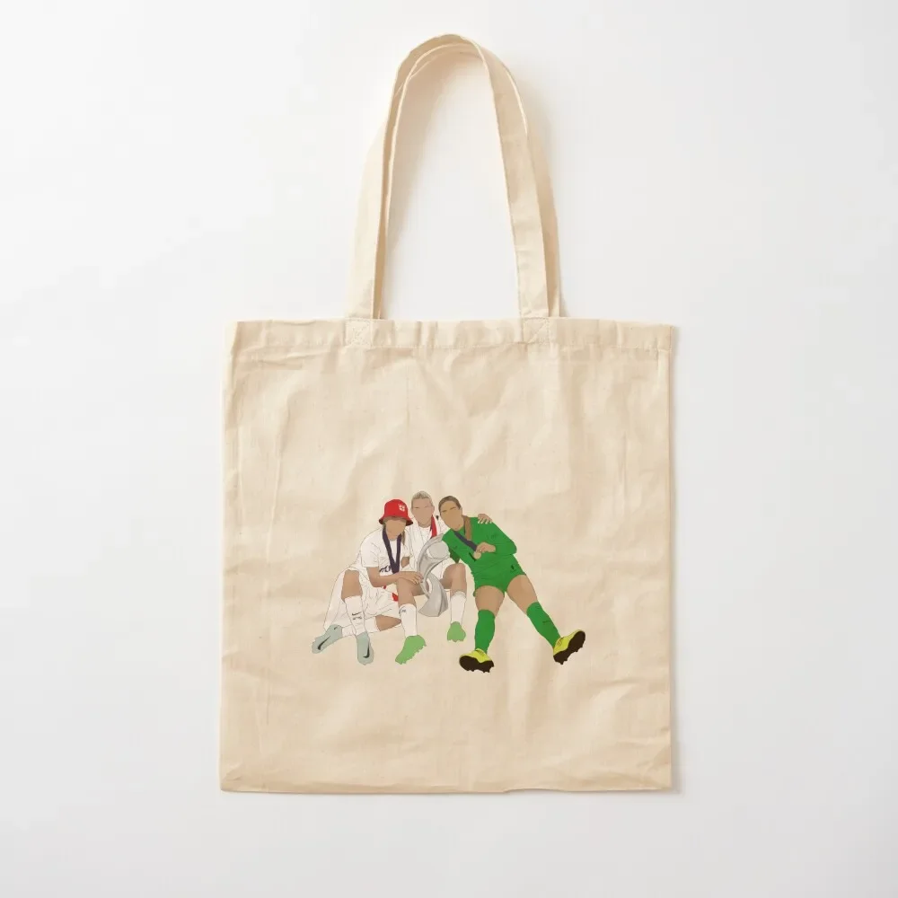 

Ella Toone Alessia Russo Mary Earps United England Euros Tote Bag woman shopping bag Custom bag Fabric