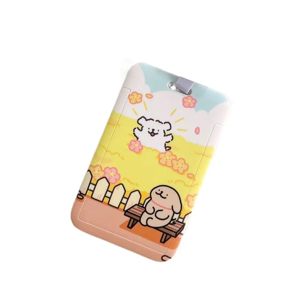 Protection Case Animal Photo Card Holder 3 Inch Cartoon Dog Line Dog 3 Inch Photo Card Bag Cute Stationery