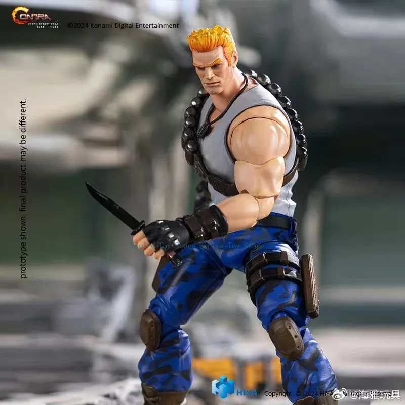 【In Stock】HIYA 6inches Action Figure Exquisite Basic Series Contra Operation Galuga Lance Bean Bill Rizer 16CM Model Toy