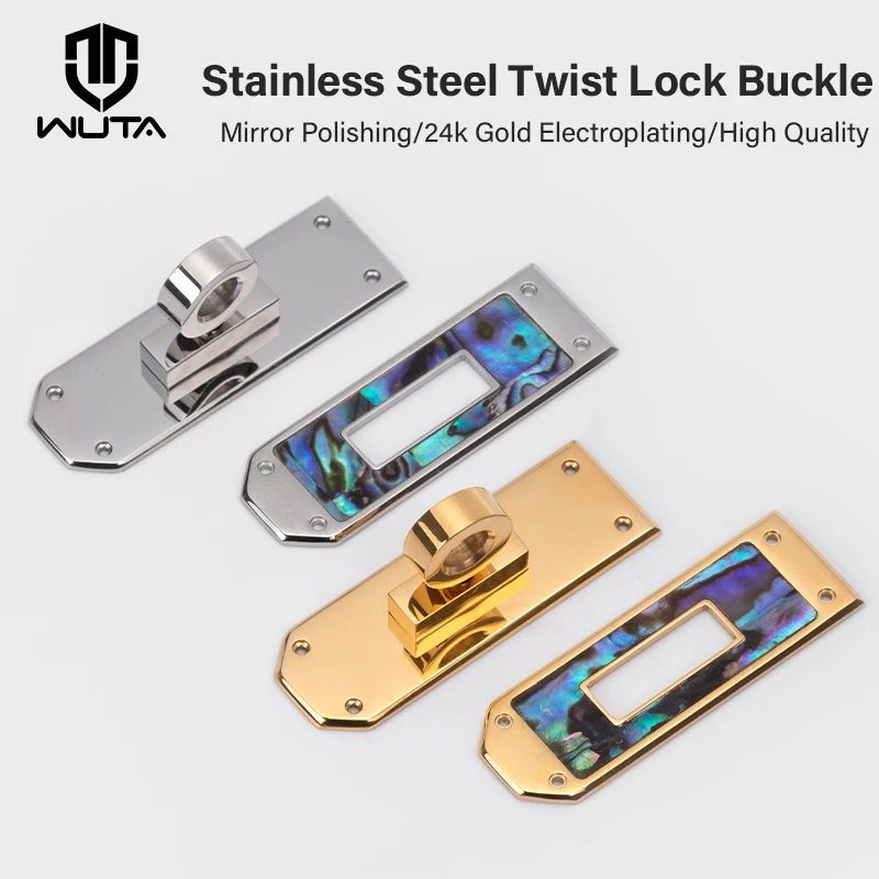 WUTA Luxury Bag Padlock Twist Lock Turn Clasp Rotary With Colorful Shell Unique Design DIY Leather Craft Hardware Accessories