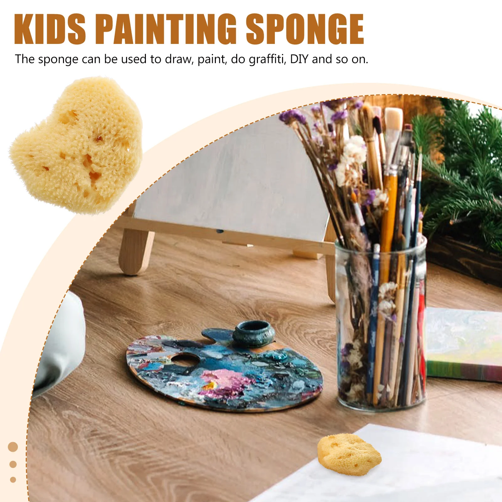 مجموعة إسفنجة رسم فنية بأشكال عشوائية إسفنجة ألوان مائية للرسم الإبداعي والمرح في المدرسة المنزلية أو منطقة اللعب