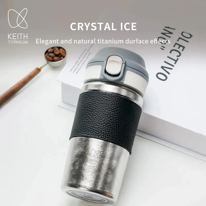 Keith Titanium Vacuum Coffee Cup Water Bottle Ultra-Light Double Wall Thermos Outdoor Camping Picnic Portable Water Mugs 360ml - Image 4