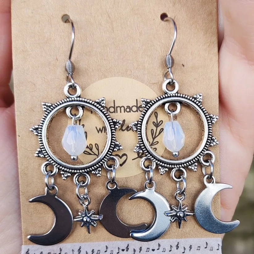 Sun And Moon Earrin…