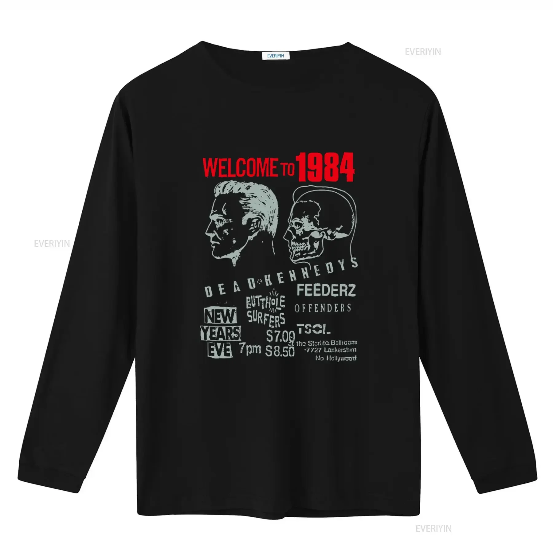 Dead Kennedys T Shirt Large Welcome To 1984 Punk Rock Band  vintage Washed Stylish streetwear Top For Everyday Wear