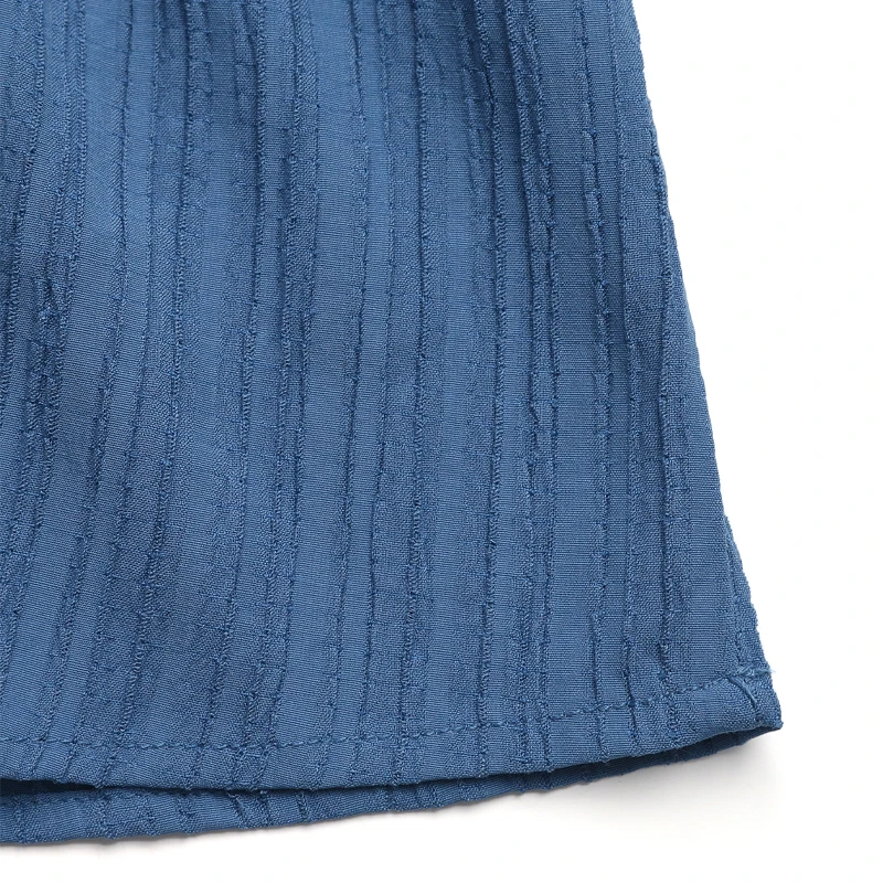 Women's Blue Sleeveless V Neck Button Front Tiered Midi Dress Summer Casual Party Vacation Boho Fashion Slim Fit