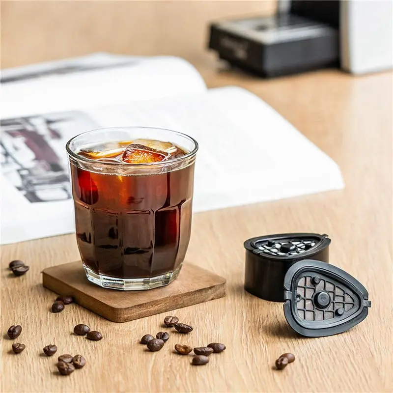 ABGE-2X 2In1 Coffee Capsule Pod For NESTLE ST 9662.62 Machine Refillable Filter Pod Replacement Coffee Capsule And Tea-A