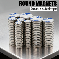 Round Super Strong Magnet Powerful Neodymium Magnets With double-sided adhesive N35 NdfeB Permanent Magnetic Refrigerator Magnet