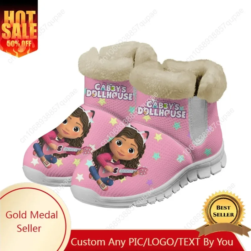 

Funny Gabbys Dollhouse Snow Boots Anime Men Women Teenager Customized Boot Casual Snow Shoe High Quality Couple Sports Shoes