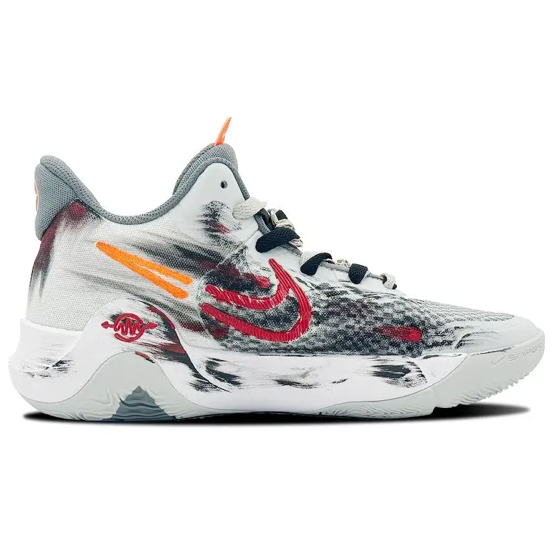 【Customize】Nike KD Trey 5 Basketball Shoes Unisex Low-top Gray Sneakers shoes CW3402-011