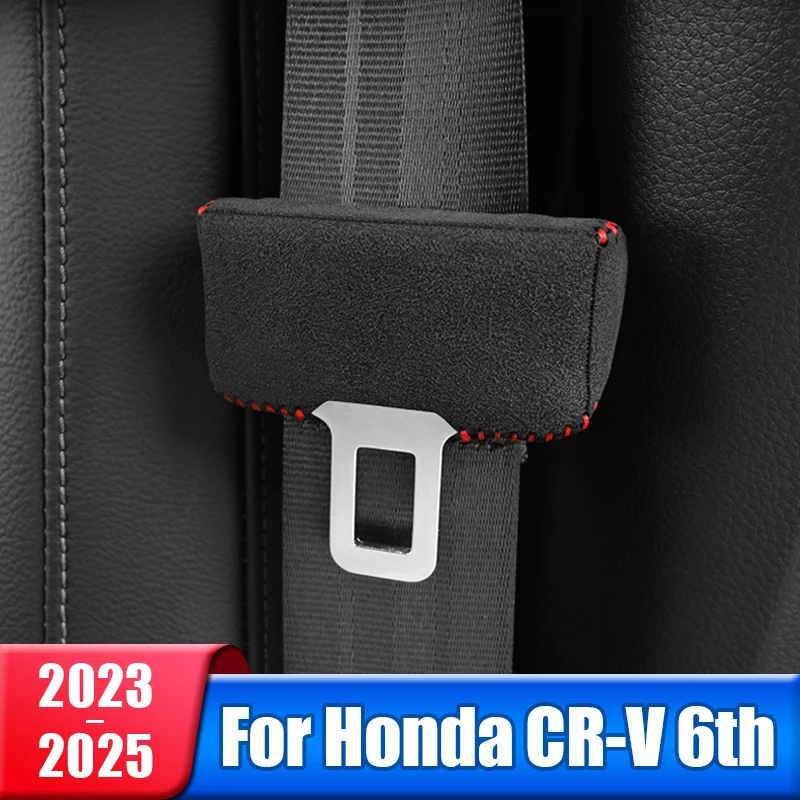 

Seatbelt Buckle Protector Cover For Honda CRV 6th Gen 2023 2024 2025 CR-V Hybrid Collision Avoidance Car Accessories