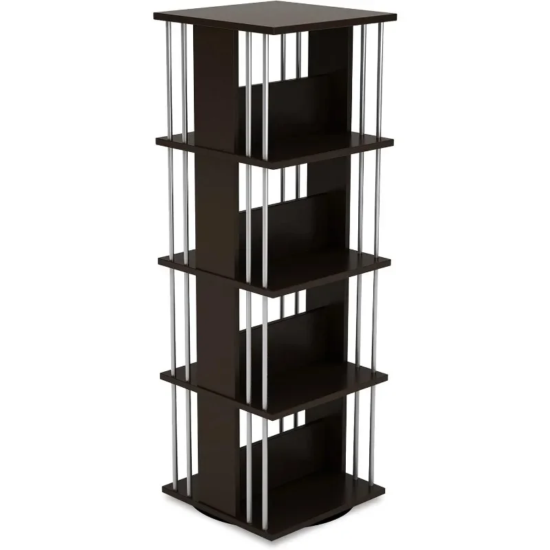 

Typhoon Media Storage Spinner, Engineered Wood, Space-Saving 360-Degree Rotation, Organize & Protect Prized Media