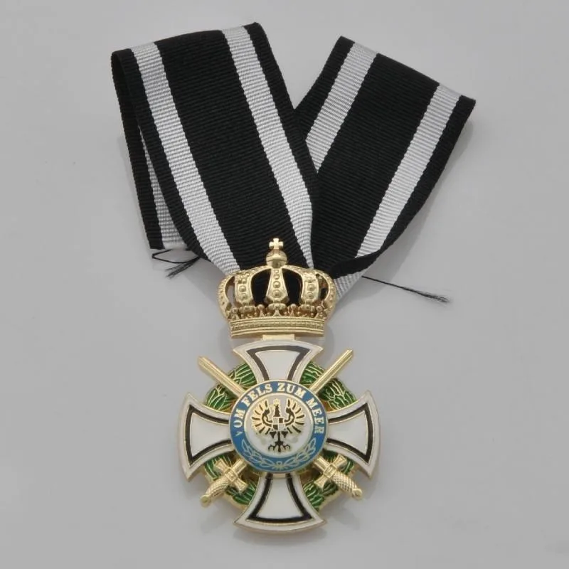 Vintage Legierung Hohenzollern Commander Class Royal Medal, Preußische Abzeichen-Replik, Sammler-Geschenkbox-Paket