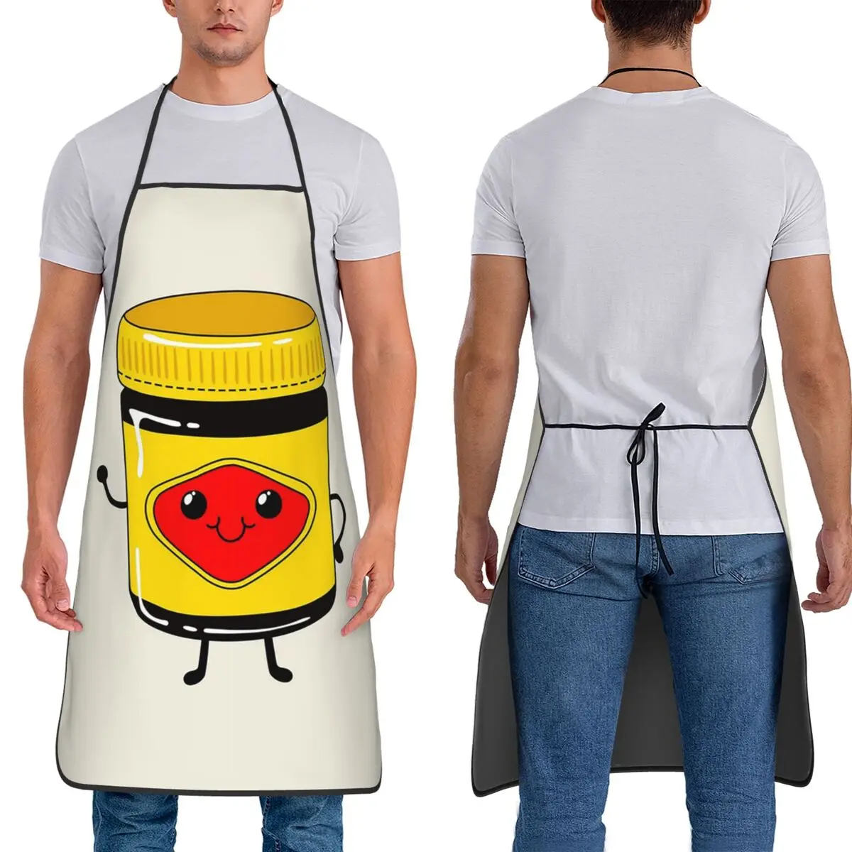 Vintage Vegemite Food Sauce Print Schürzen Chef Backen Tablier Ärmelloses Lätzchen Küchenreinigung Schürze für Frauen Männer Gartenarbeit