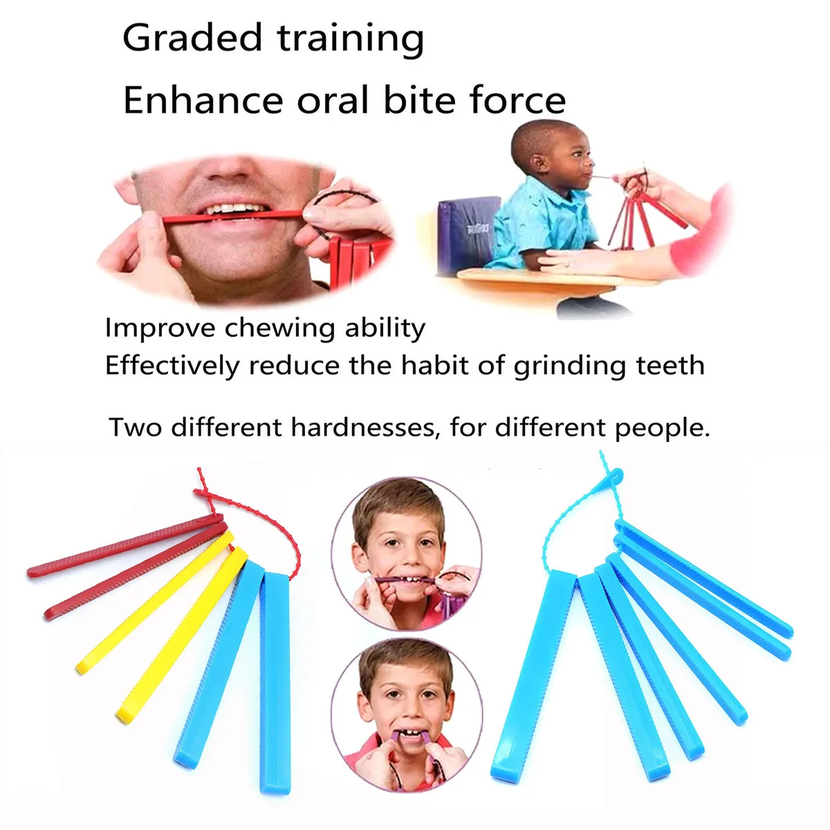 

Sensory Chewing Toys, Sensory Oral Motor Chew Toys for Autistic Children Adults, ADHD, Dental Bite Block for Kids, Teething Toys